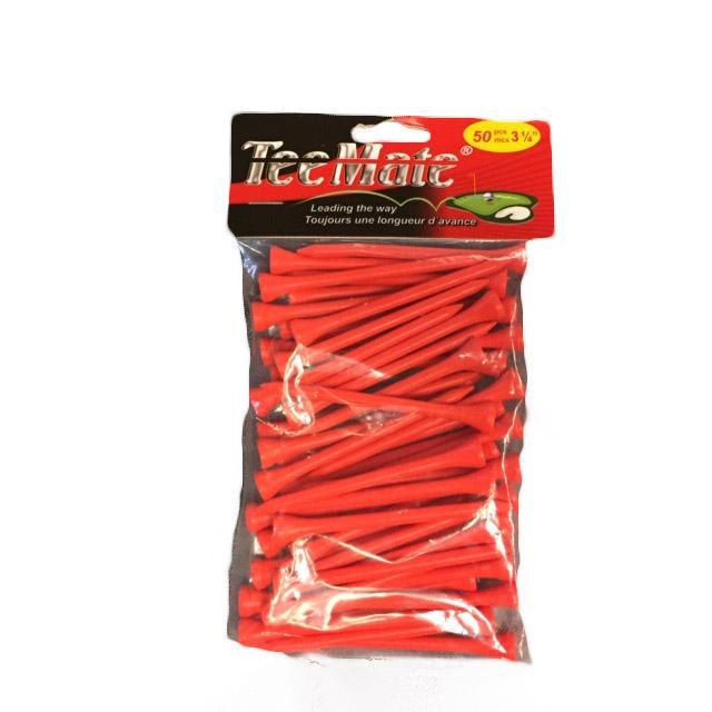 TeeMate Orange Wood Tees 3¼ 50pk Golf Tees TeeMate 3¼