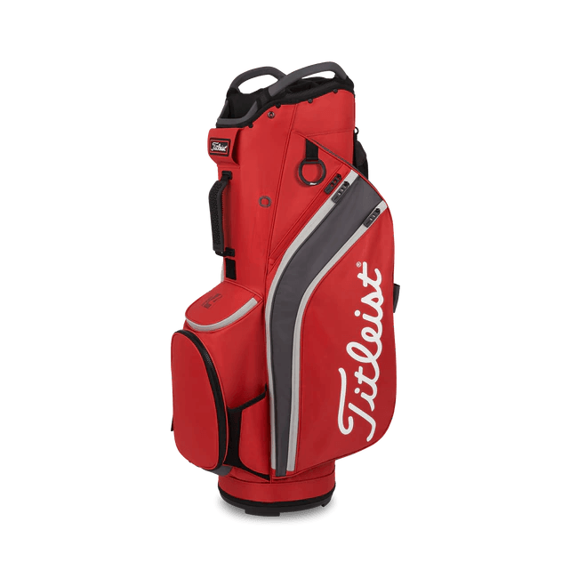 Titleist Cart 14 Lightweight Bag '22 Golf Stuff - Low Prices - Fast Shipping - Custom Clubs Red/Graphite/Grey 