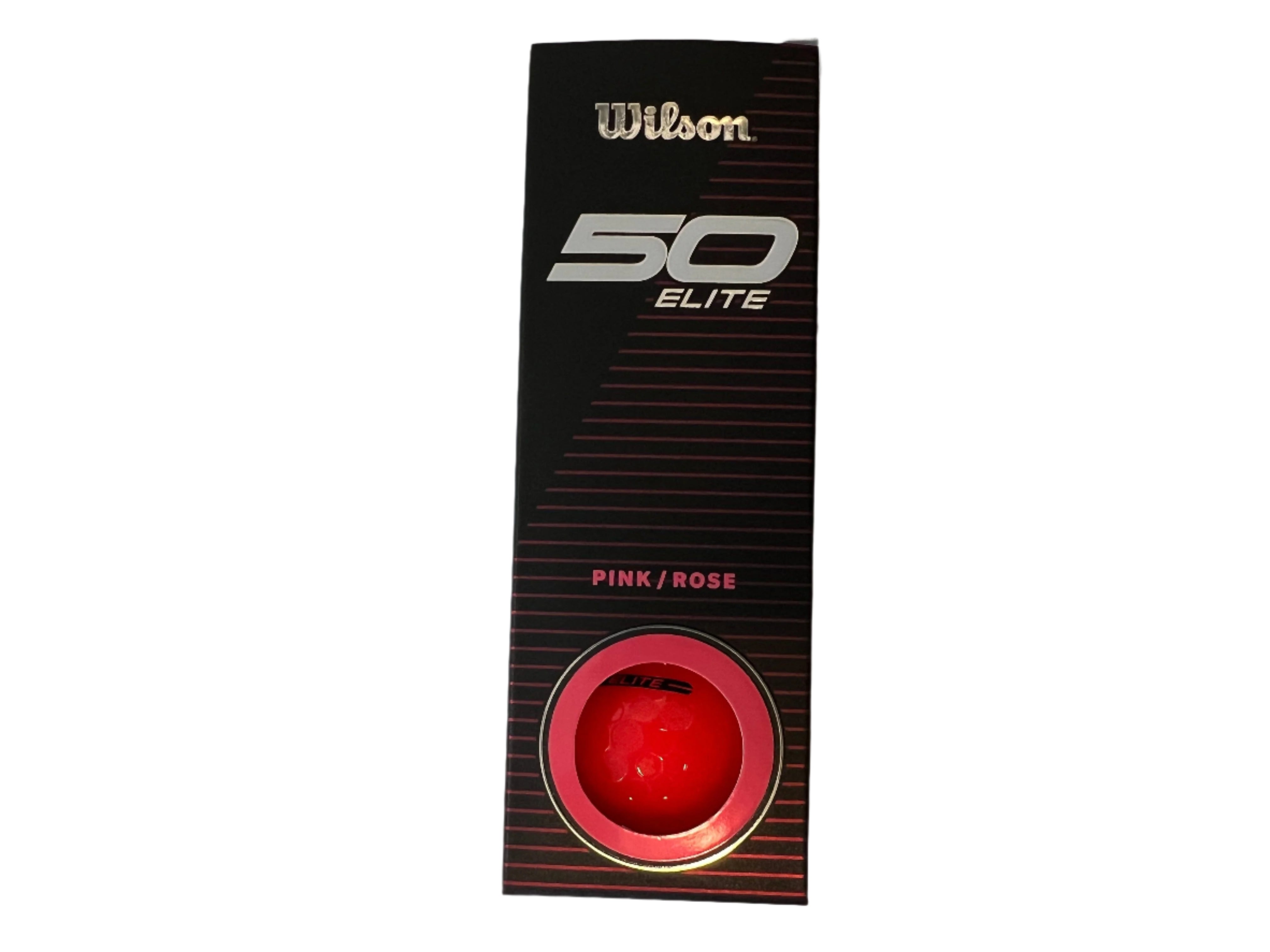 Wilson 50 Elite Golf Balls '23 Golf Stuff - Save on New and Pre-Owned Golf Equipment Pink Sleeve/3