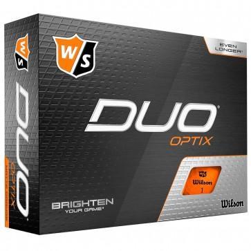 Wilson Staff Duo Optix Golf Balls '20 Golf Stuff - Save on New and Pre-Owned Golf Equipment Orange Box/12