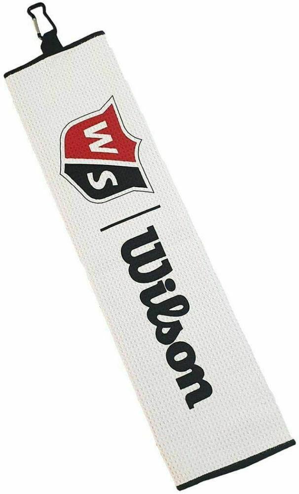 Wilson Staff Tri-Fold Golf Towel White/Black WGA9000101