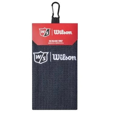 Wilson Staff Tri-Fold Towel Black WGA9000102 Golf Stuff - Save on New and Pre-Owned Golf Equipment