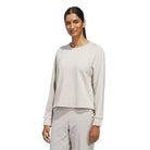 Adidas Beyond The Course Women's Side-snap Twistweave Sweatshirt JX6676 Women's Long Sleeve Adidas 