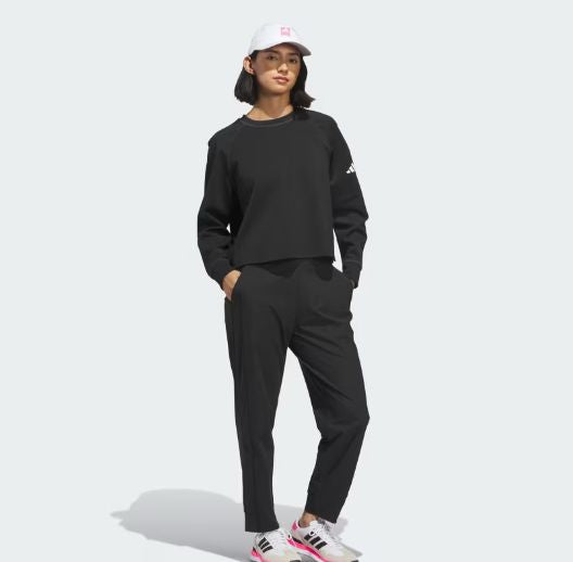 Adidas Beyond The Course Women's Side-snap Twistweave Sweatshirt JX6677 Women's Long Sleeve Adidas 