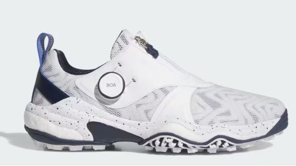 Adidas CodeChaos Boa 25 IH5142 Spikeless Mens Golf Shoes White/Navy Golf Shoes Adidas 9 Medium Men's