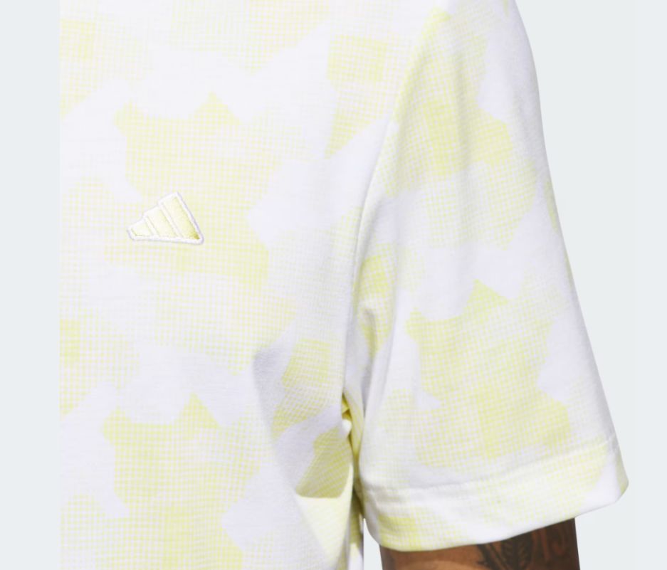 Adidas Go-To Print Polo Men's White/Yellow JF4936 Men's Polos Adidas 