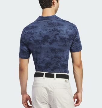 Adidas Go-To Printed Mesh Polo Shirt - GM0039 Golf Stuff 
