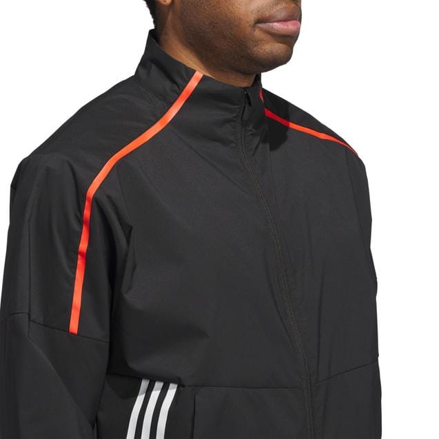 Adidas Men's Provisional FZ Rain Jacket Black/Red IT2364 Golf Stuff 