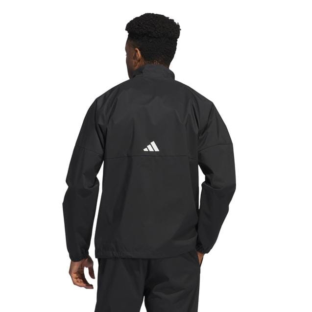 Adidas Men's Provisional FZ Rain Jacket Black/Red IT2364 Golf Stuff 