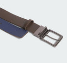 Adidas Men's Reversible Players Faux Leather Belt JJ3852 Men's Belt Adidas OSFM One Size Fits Most Brown/Navy 