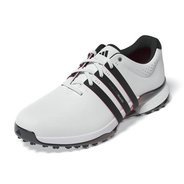 Adidas Men's Tour360 25 Spikeless Golf Shoe - White/Black/Red Golf Shoes Adidas 