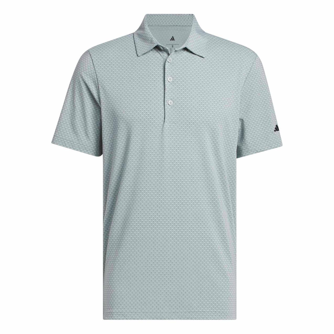 Adidas Men's Ultimate365+ Go-To Print Polo KC0111 Men's Polos Adidas Small Green/Navy 