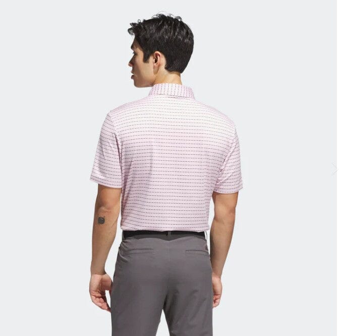Adidas Ultimate Dash Stripe Polo Men's Pink/Black KA7904 Men's Polos Adidas 