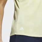 Adidas Ultimate Jacquard Short Sleeve Polo Yellow JE9924 Women's Polos Adidas 