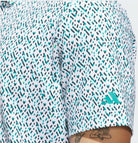 Adidas Ultimate MIcro Argyle Polo Men's White/Pur/Teal JL5270 Men's Polos Adidas 