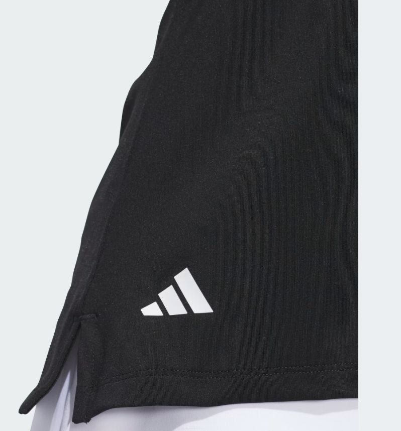 Adidas Women's Ultimate Solid Sleeveless Polo IN2536 Black Women's Polos Adidas 