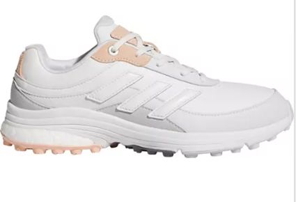 Adidas Zoysia Spikeless Women's Golf Shoe IH2243 White/Grey/Coral Spikeless Golf Shoe Adidas 6 Medium White/Grey