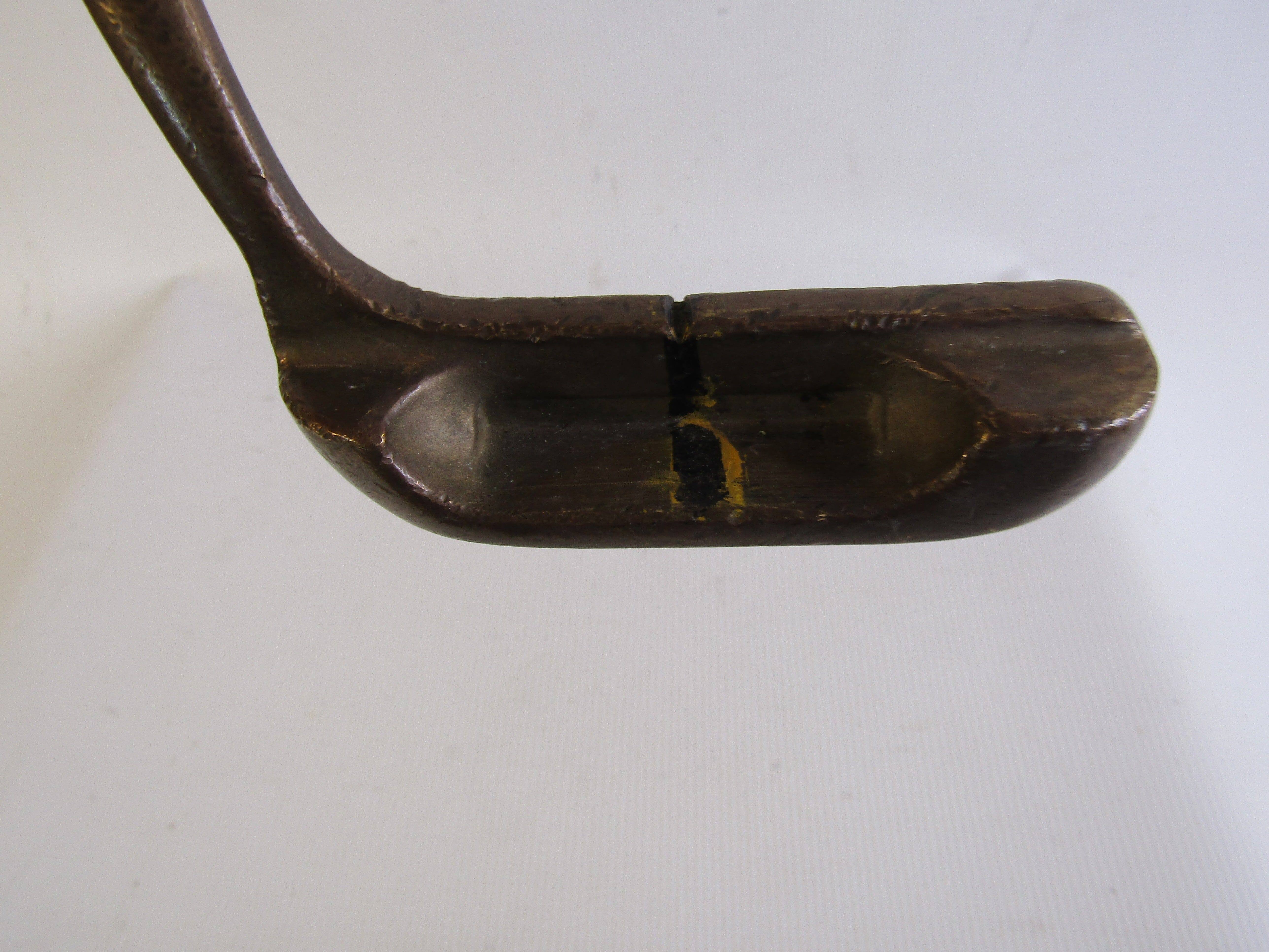 American Open Model 3 35" Brass Blade Putter Graphite Right Hand Pre-Owned Putters Golf Stuff 