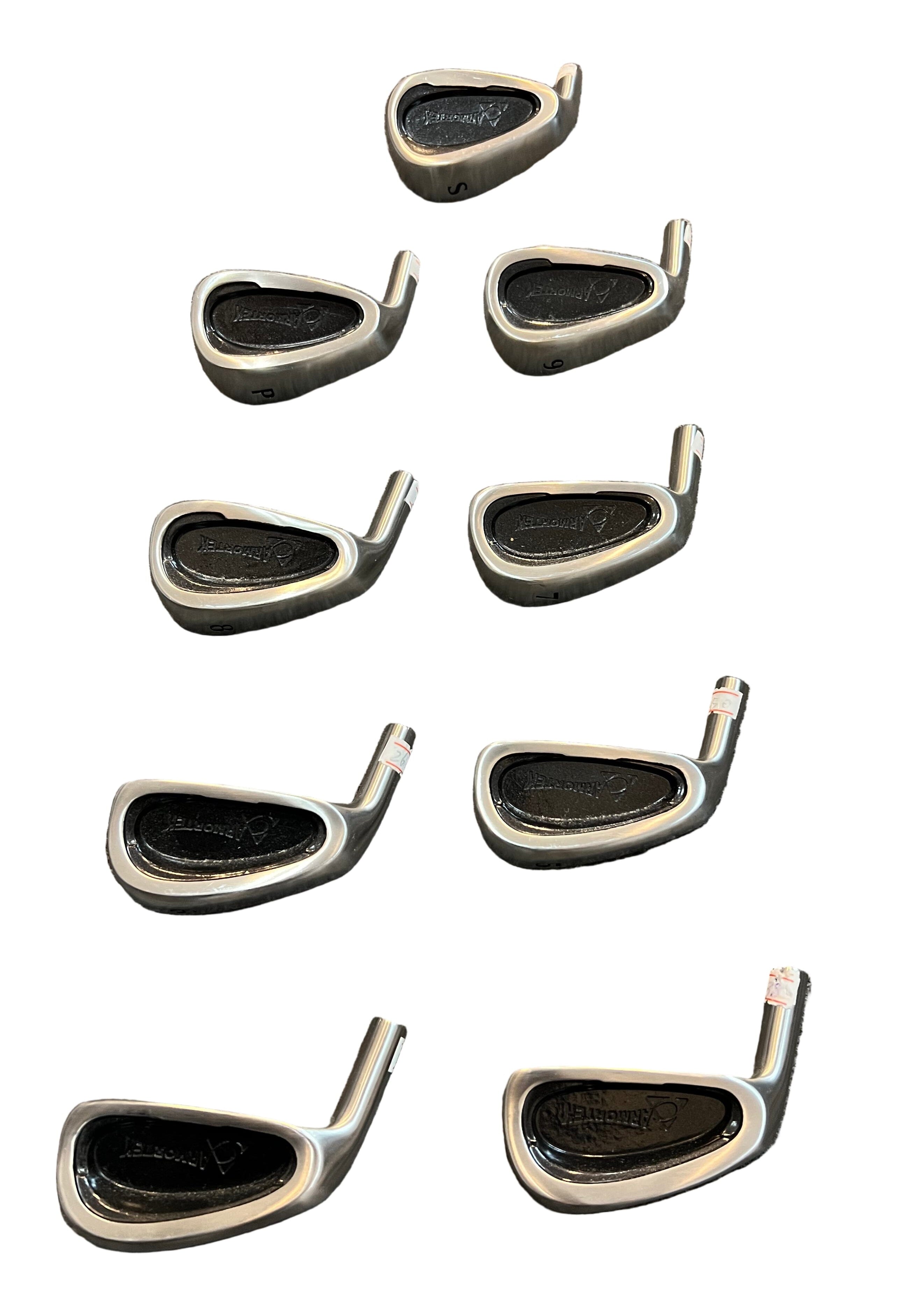 Armortek 9pc Iron HEAD ONLY Left Hand 3-PW SW Golf Club Tools & Parts Integra 