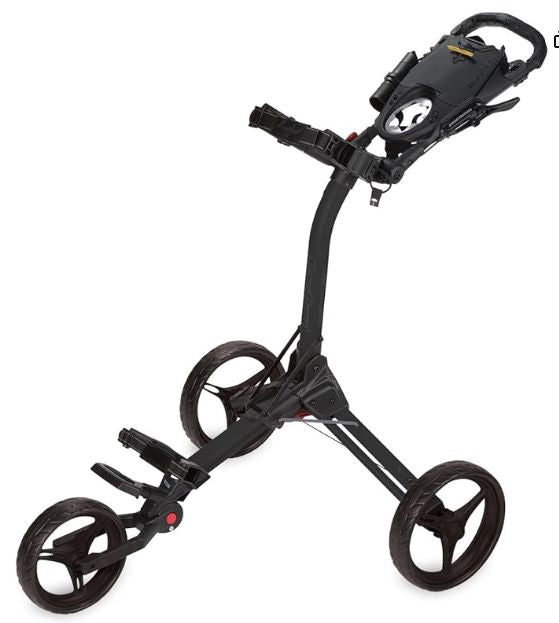 Bag Boy 3 Wheel Cart Compact 3 Golf Carts BagBoy Black/Black 
