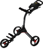 Bag Boy 3 Wheel Cart Compact 3 Golf Carts BagBoy Black/Red 
