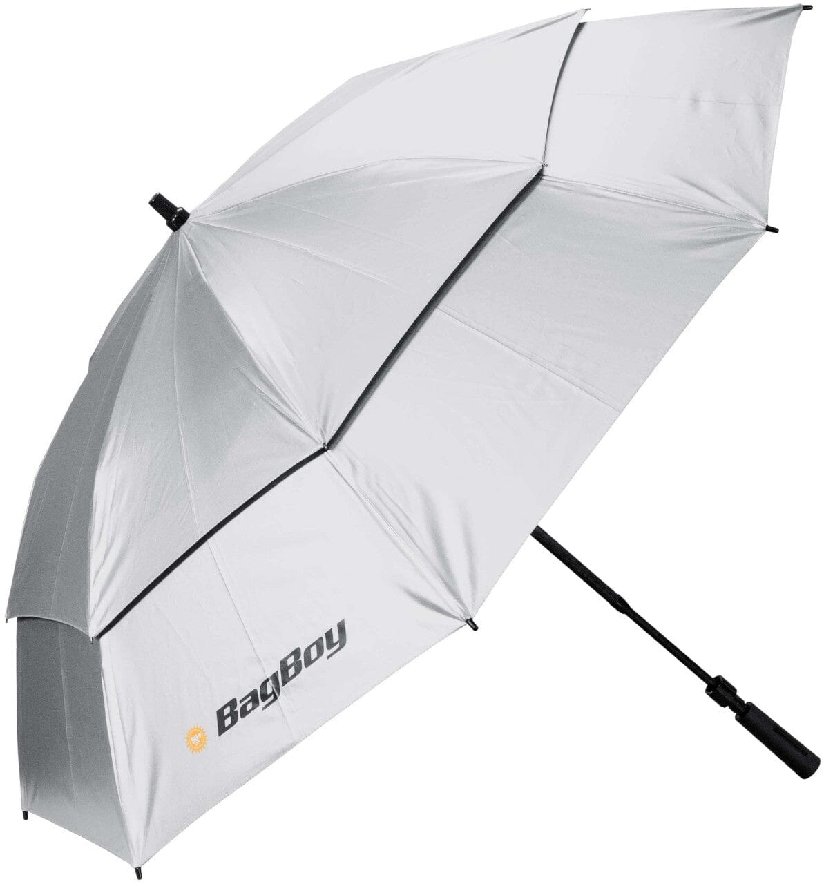 Bag Boy Telescoping Silver/Black UV Windvent Umbrella Umbrella BagBoy UV Black 