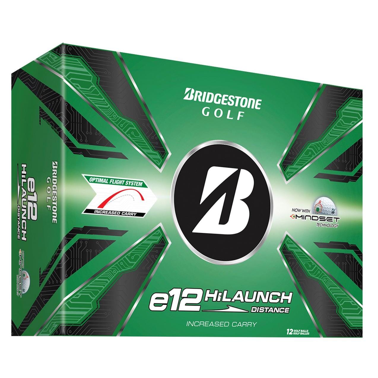 Bridgestone Golf e12 Hi-Launch Distance Golf Balls Bridgestone Box/12 White 