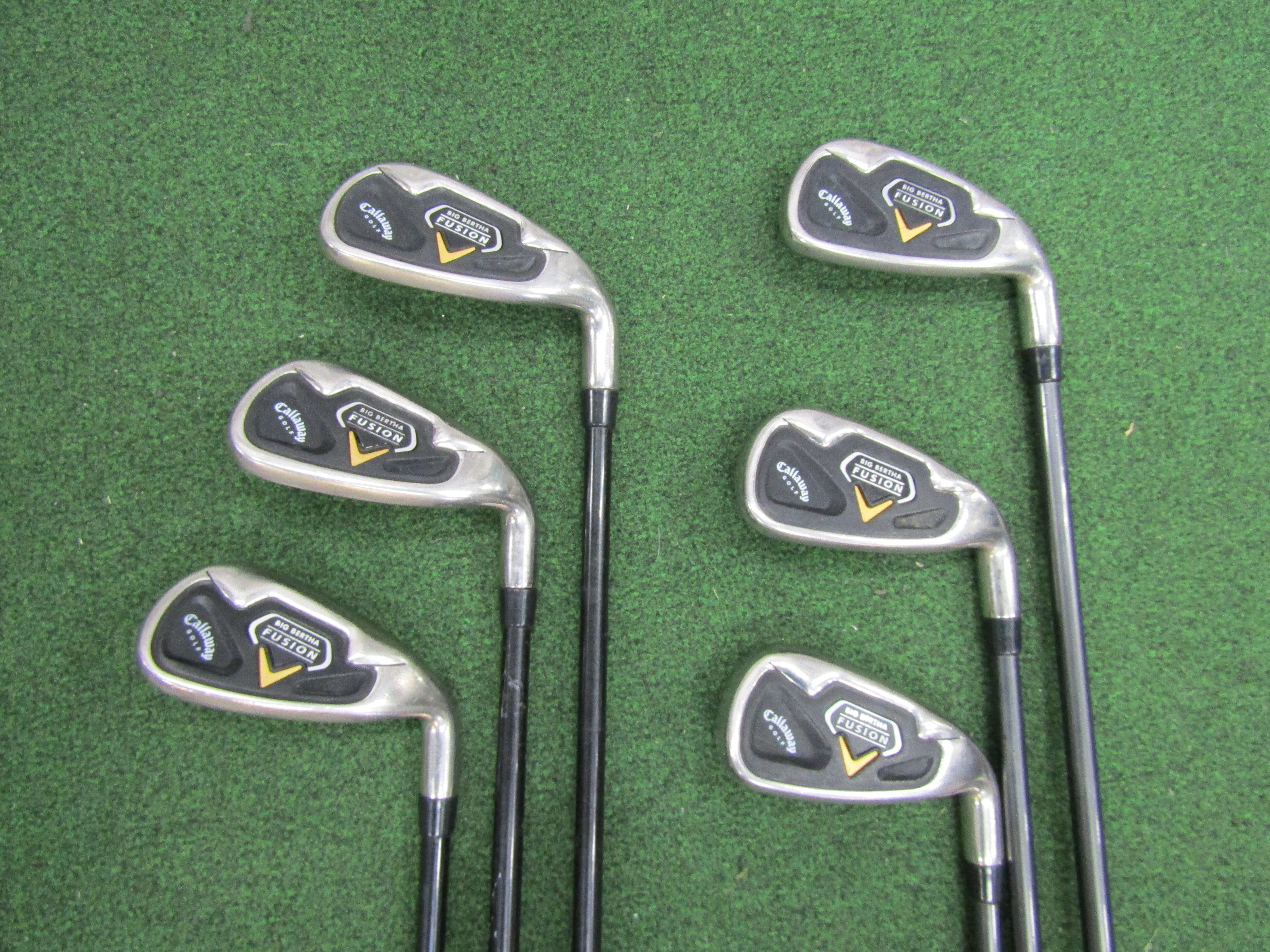 Callaway BB Fusion #5-7, #9-PW,AW 6pc Iron Set Reg. Flex Graphite Men's Right Pre-Owned Golf Sets Callaway 