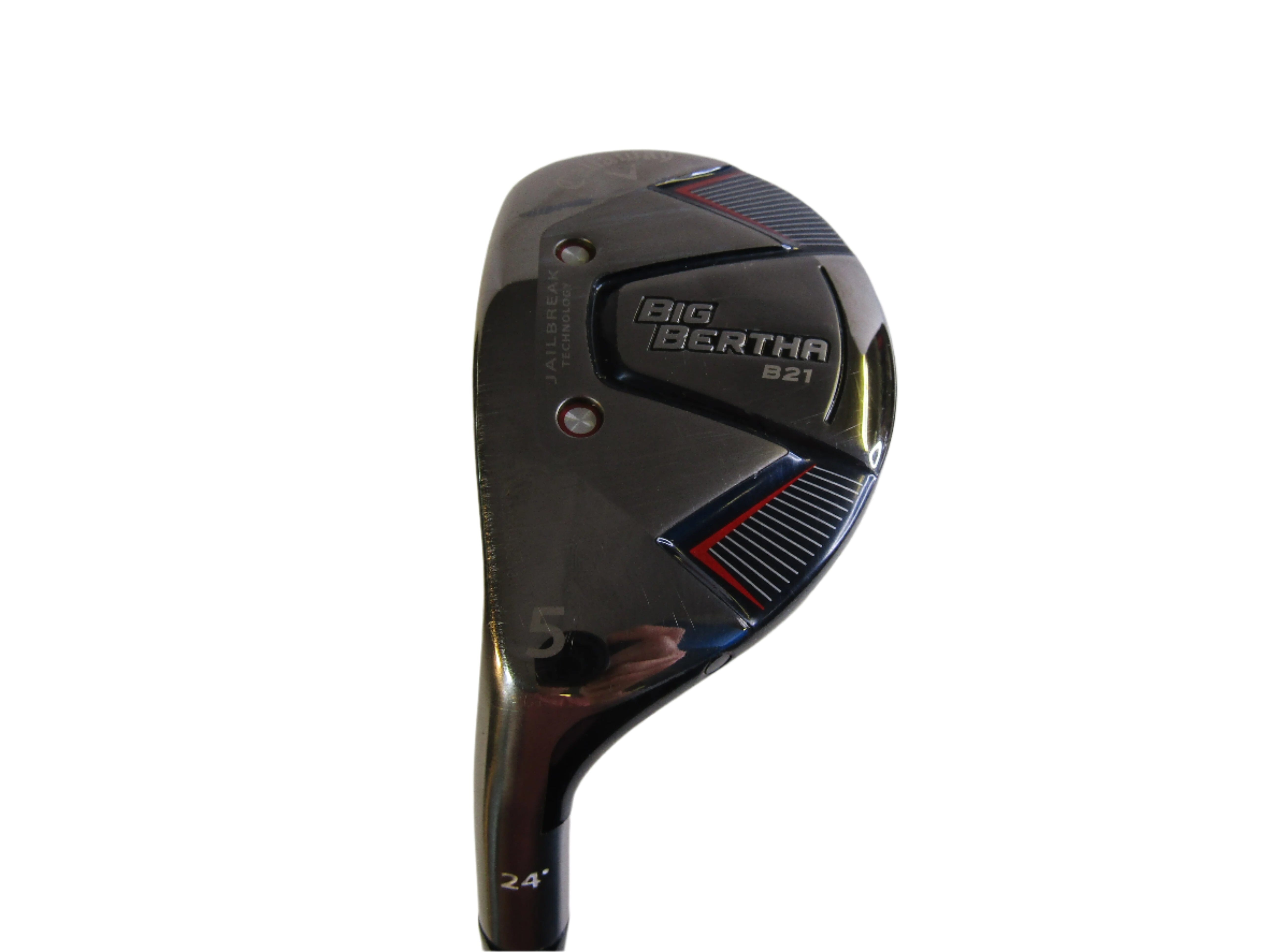 Callaway Big Bertha B21 #5 24° Hybrid Senior Flex Graphite Men's Left Hc Pre-Owned Hybrids Callaway 