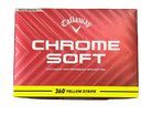 Callaway Chrome Soft 24 360° Yellow Stripe Golf Balls Callaway Box/12 White 