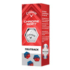 Callaway Chrome Soft 24 Trutrack Blue/Red Golf Balls Golf Balls Callaway Sleeve/3 White 