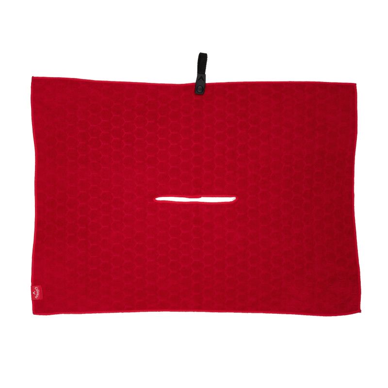 Callaway Outperform Microfiber Golf Towel Silver Golf Towels Callaway Red 