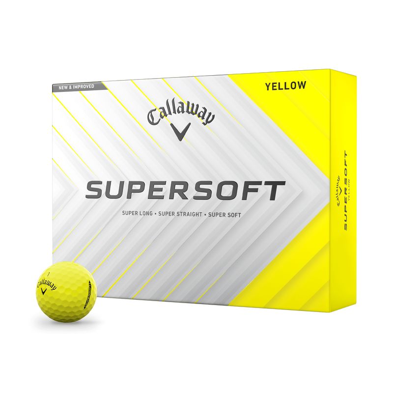 Callaway SuperSoft Golf Balls 2025 Golf Balls Callaway Yellow Box/12 
