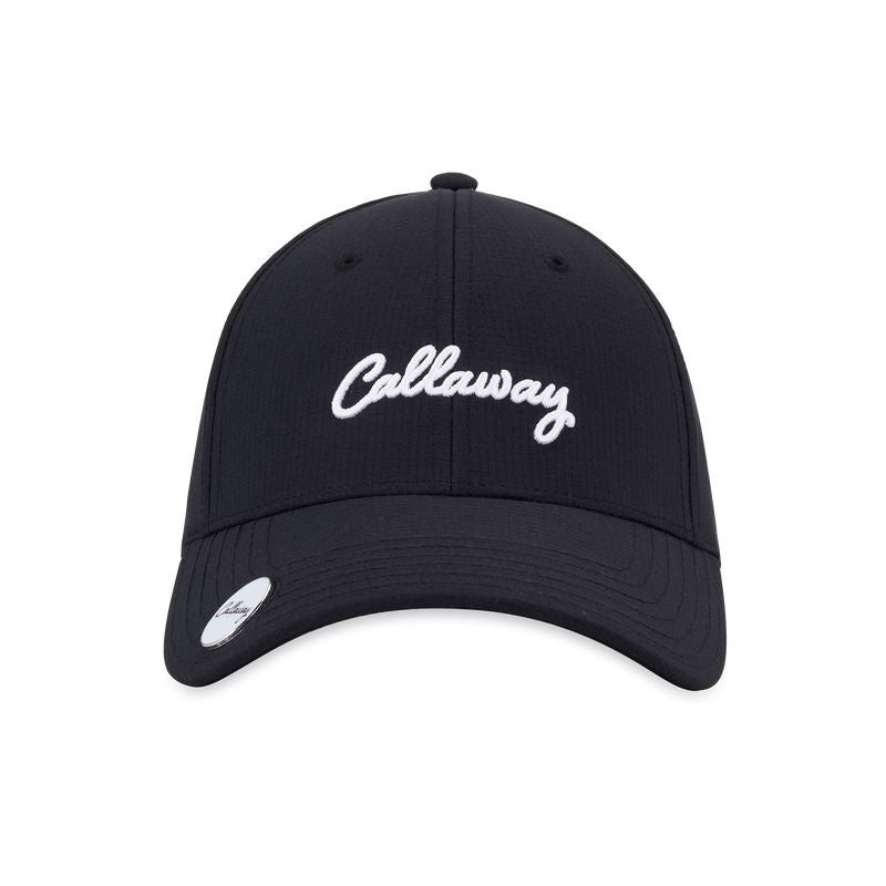 Callaway Womens Stitch Magnet Hat Black/White Hats Callaway 