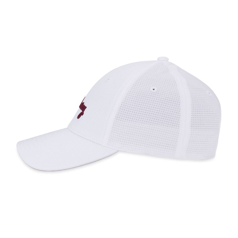 Callaway Womens Stitch Magnet Hat White/Plum Hats Callaway 