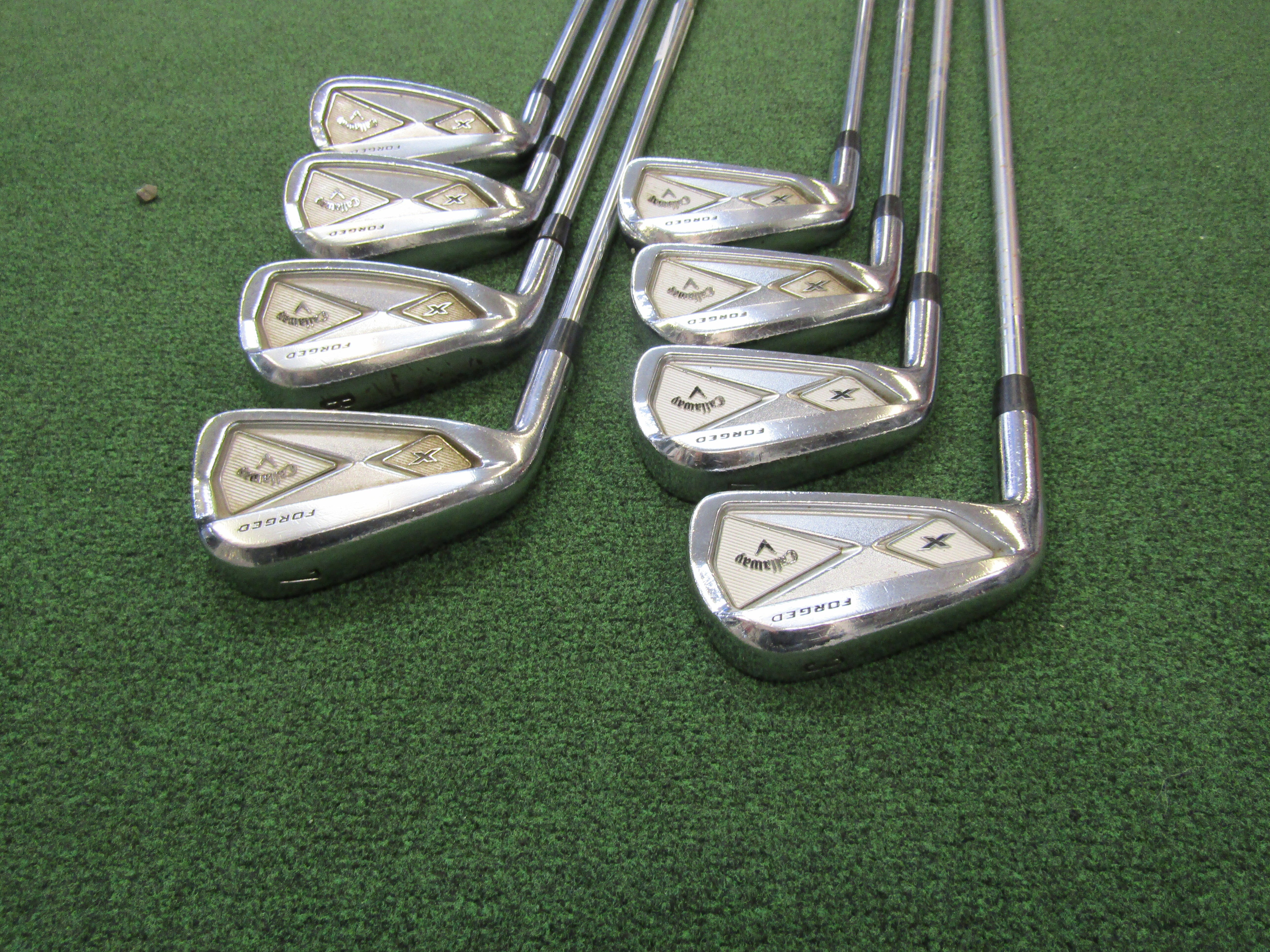 Callaway X Iron Set #3-PW Stiff Graphite Men's Left Pre-Owned Iron Sets Callaway 
