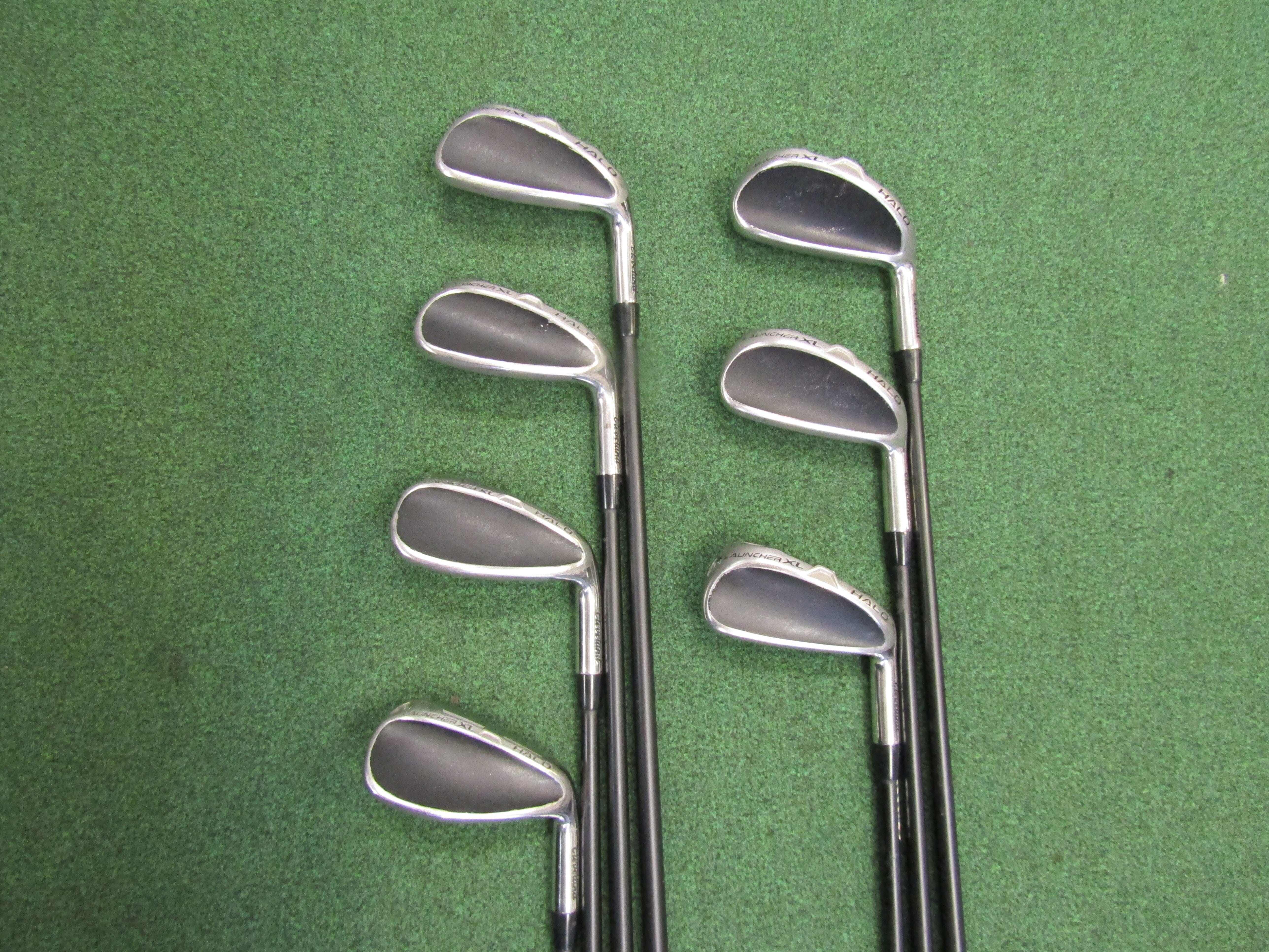 Cleveland Halo Launcher XL #5-PW, DW 7 pc. Iron Set Senior Flex Graphite Men's Rt Pre-Owned Iron Sets Cleveland Golf 