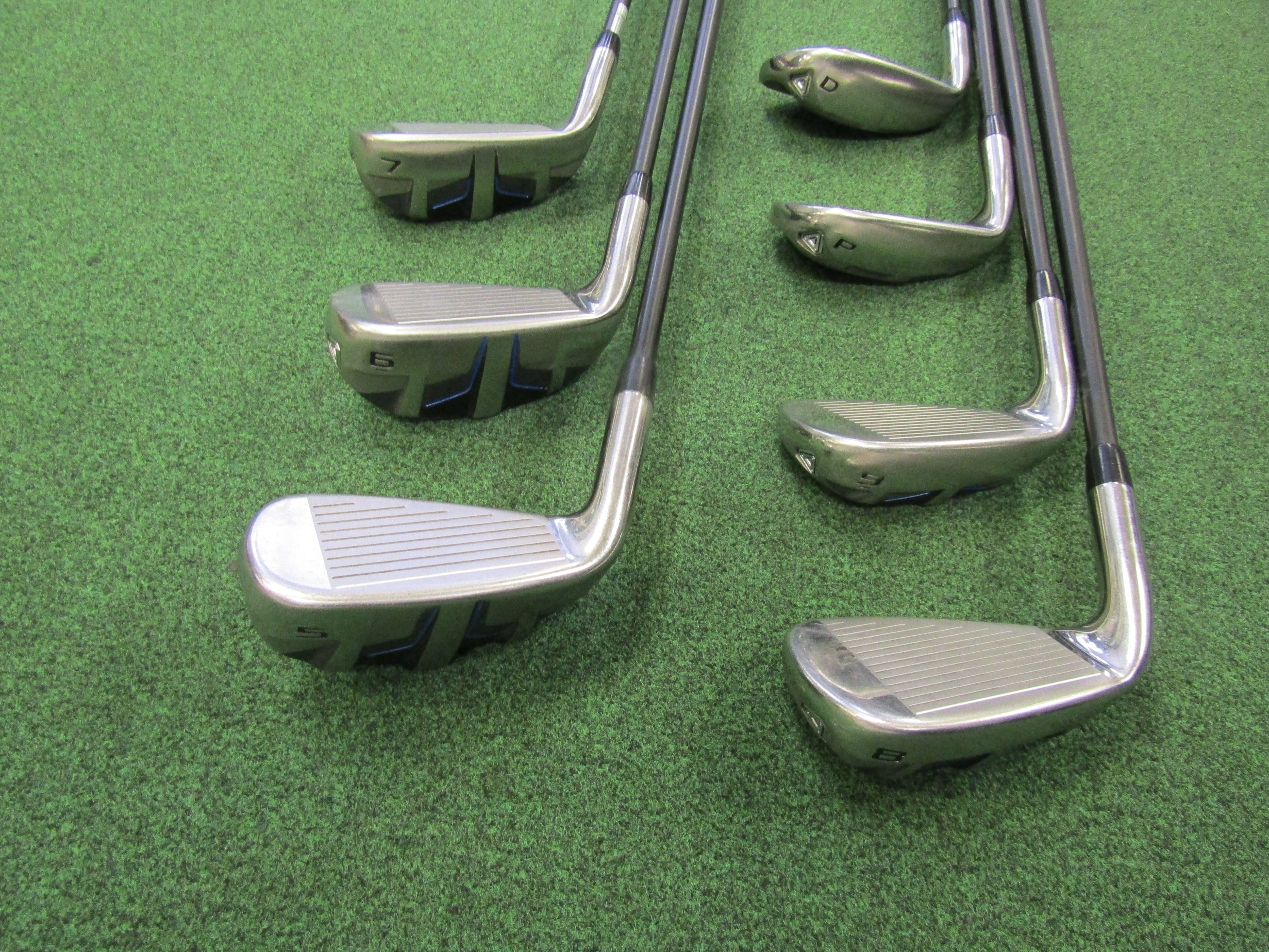 Cleveland Halo Launcher XL #5-PW, DW 7 pc. Iron Set Senior Flex Graphite Men's Rt Pre-Owned Iron Sets Cleveland Golf 