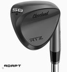 Cleveland RTZ Black Satin Full Face Wedge Wedge Cleveland Right Dynamic Gold Tour Issue Spinner/Wedge Flex 58°/Adapt 8°