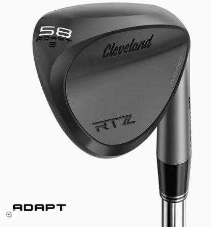 Cleveland RTZ Black Satin Full Face Wedge Wedge Cleveland Right Dynamic Gold Tour Issue Spinner/Wedge Flex 58°/Adapt 8°