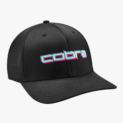 Cobra 3D Tour Tech Cap Black/Bright Aqua Hats Cobra 