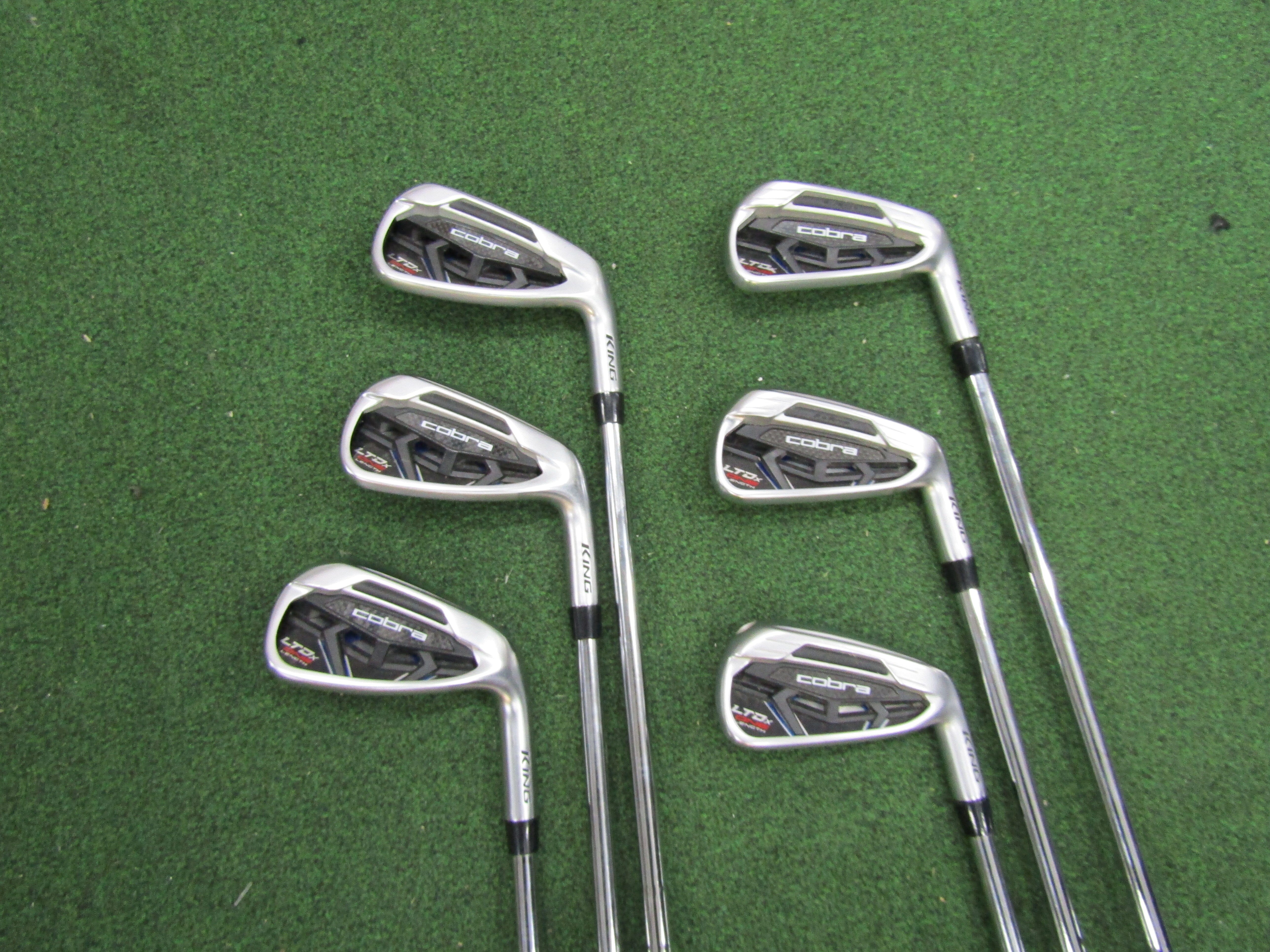 Cobra King LTDx One Length Iron Set #5-PW Regular Flex Steel Shaft Men's Right Pre-Owned Irons Cobra 