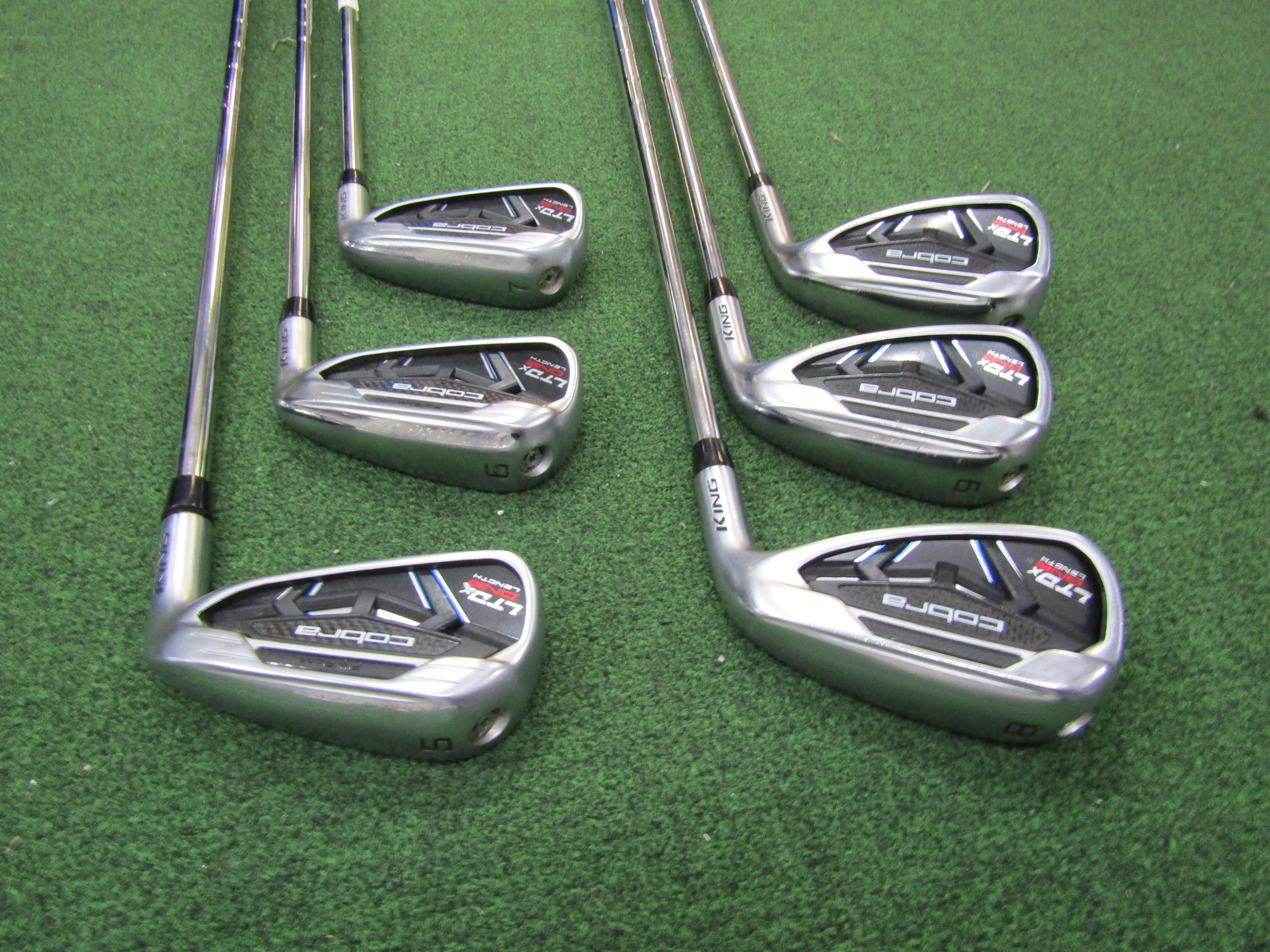 Cobra King LTDx One Length Iron Set #5-PW Regular Flex Steel Shaft Men's Right Pre-Owned Irons Cobra 