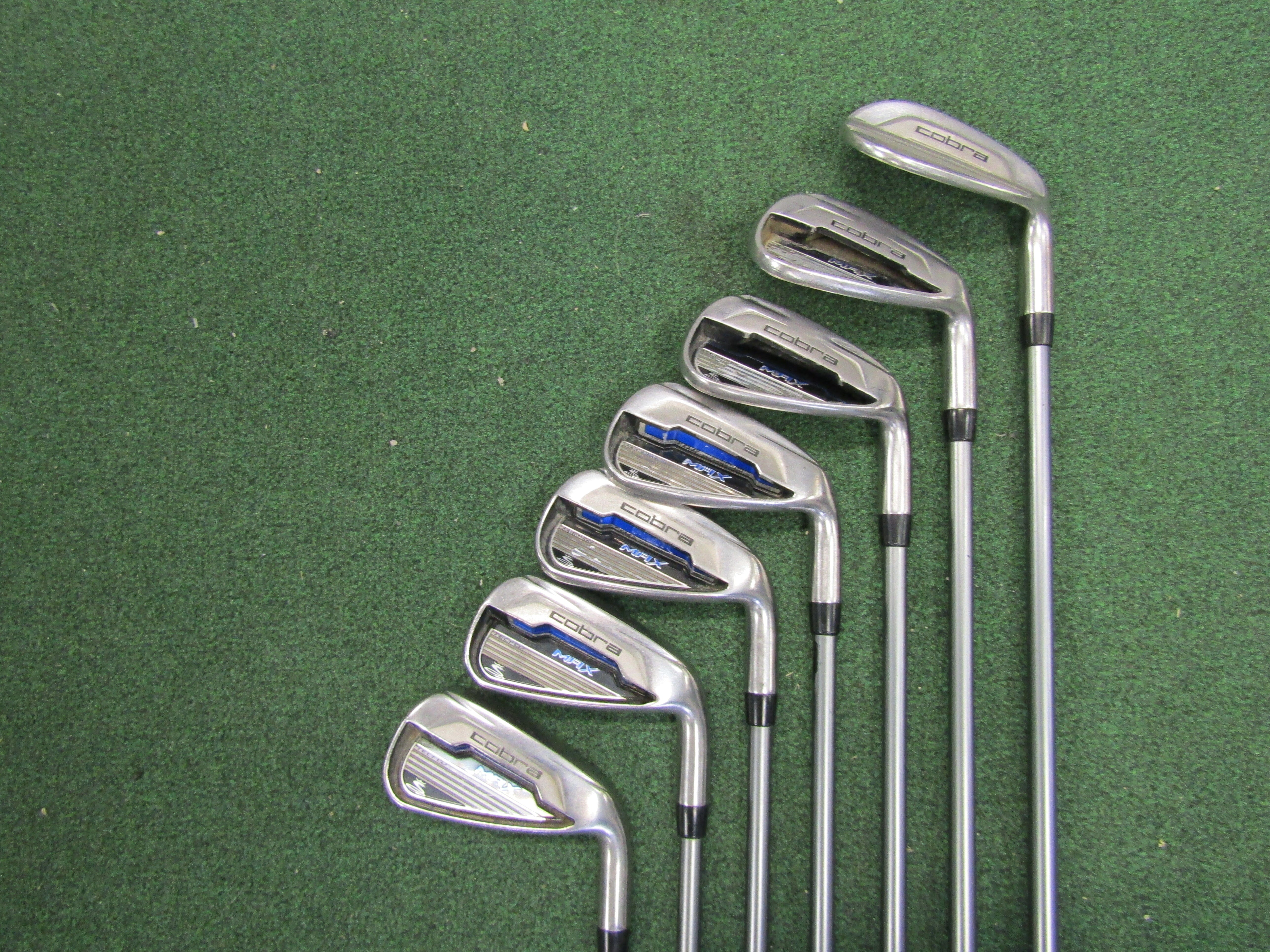 Cobra Max #5 - PW, SW 7 pc. Iron Set Senior Flex Graphite Men's Right Pre-Owned Iron Sets Cobra 