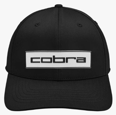 Cobra Tour Tech Cap Black/White Golf Hat Hats Cobra Black 