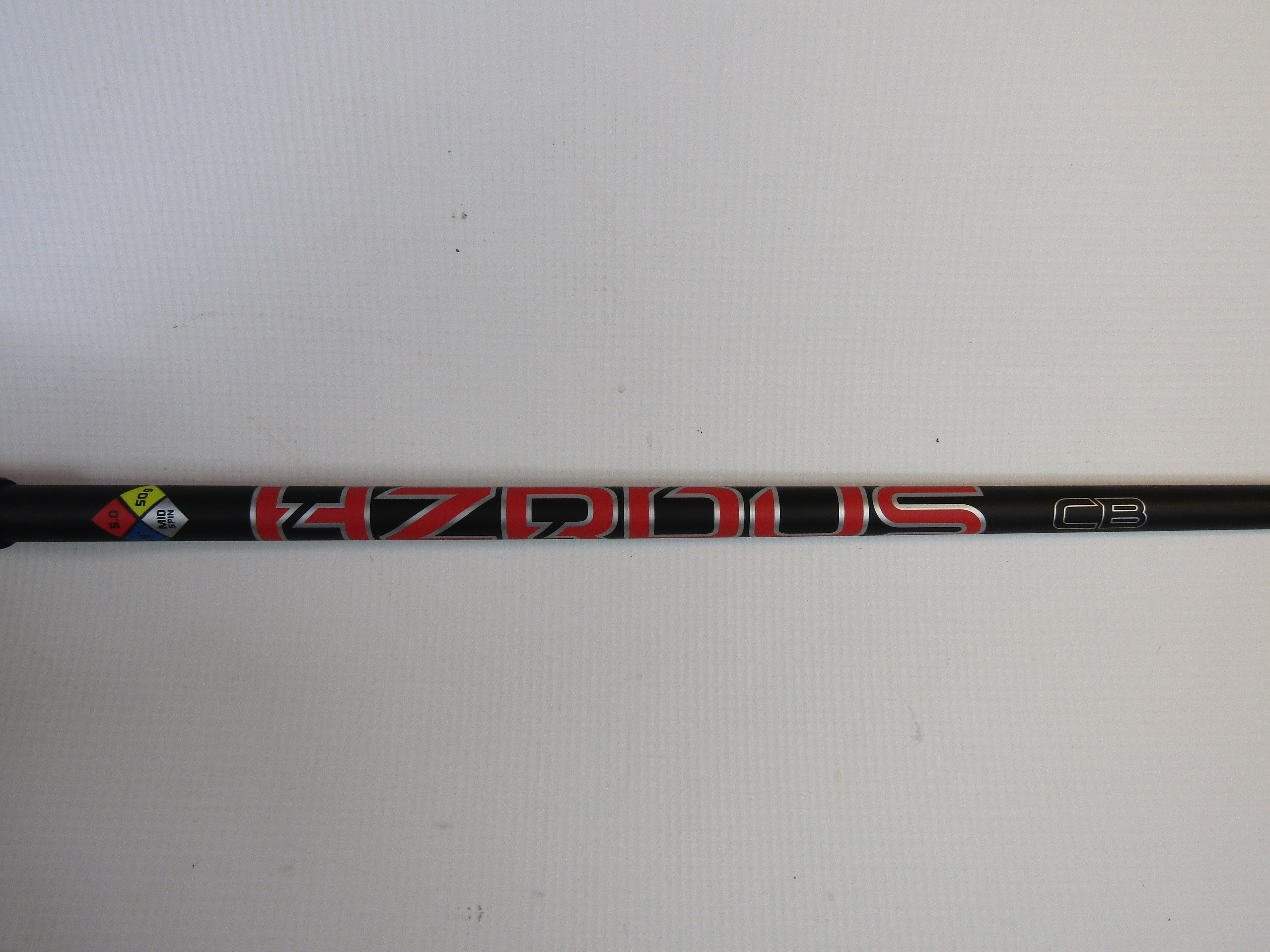 *DEMO* HZRDUS CB Red Gen 4 50g 5.0 Lite Flex Graphite Driver Shaft w/RH LTDx/Speedzone/F9 Adapter Demo Shaft True Temper 