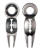 Divot Tool with Ball Marking Line Divot Tools Golf Trends Silver 