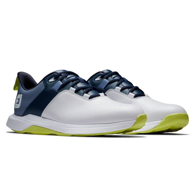 Footjoy ProLite Golf Shoes - White/Navy/Lime Footjoy ProLite Golf Shoes - White/Navy/Lime