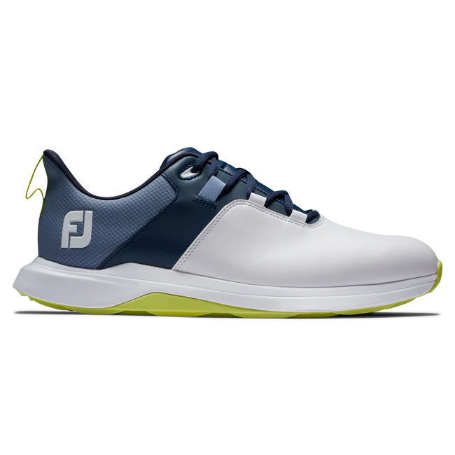 Footjoy ProLite Golf Shoes - White/Navy/Lime Footjoy ProLite Golf Shoes - White/Navy/Lime