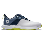 Footjoy Men's ProLite Spikeless Golf Shoe - White/Navy/Lime